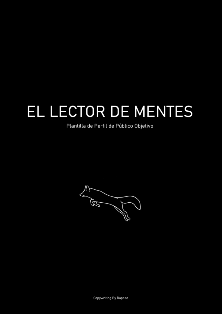el lector de mentes: plantilla de perfil de público objetivo